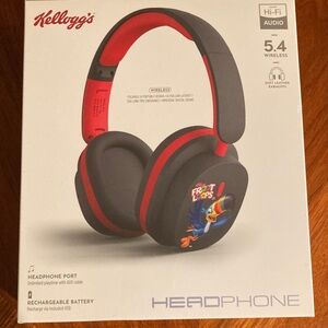 Kellogg's Froot Loops Over-Ear Headphones - Black and Red